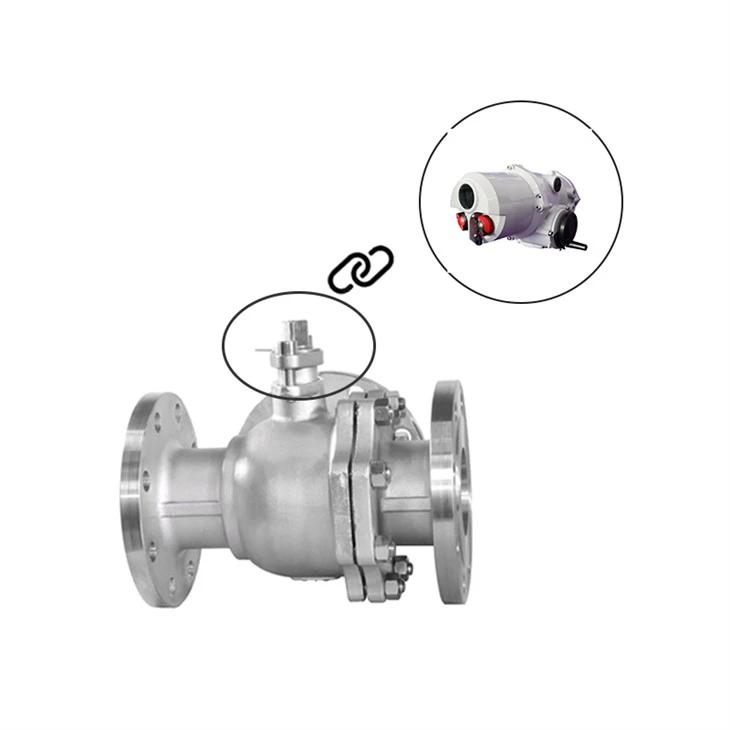 Electric Flange Three-way Control Ball Valve