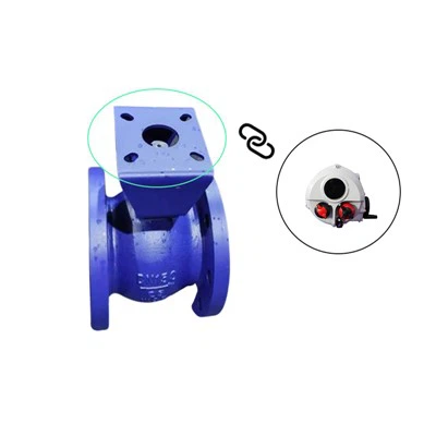 Ηλεκτρική σφαιρική βαλβίδα ελέγχου αέρα τύπου φλάντζας V